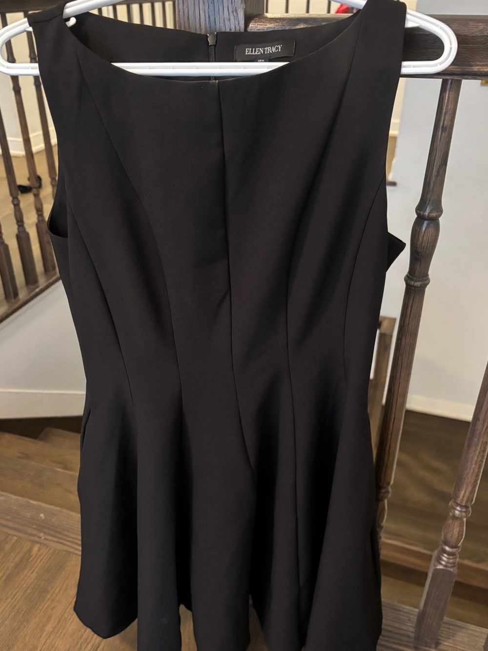 Ellen Tracy Black Sleeveless Fit & Flare Dress